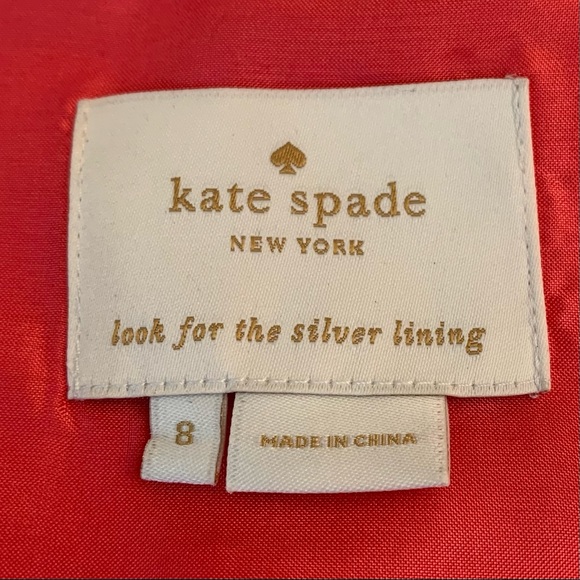 KATE SPADE Salmon Pink Silk Cocktail Dress - Picture 9 of 10